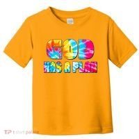 Tie Dye God Has A Plan Toddler T-Shirt thumb 0