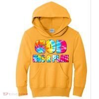 Tie Dye God Has A Plan Kids Hoodie thumb 0