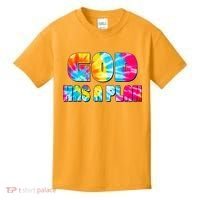 Tie Dye God Has A Plan Kids T-Shirt thumb 0