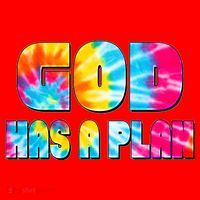 Tie Dye God Has A Plan Santa Hat thumb 1