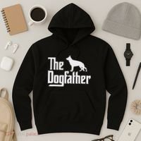 The Dogfather German Shepherd Dog Dad Best Dog Daddy Ever Hoodie thumb 3