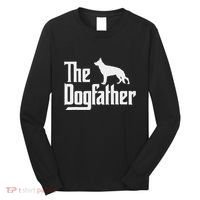 The Dogfather German Shepherd Dog Dad Best Dog Daddy Ever Long Sleeve Shirt thumb 0