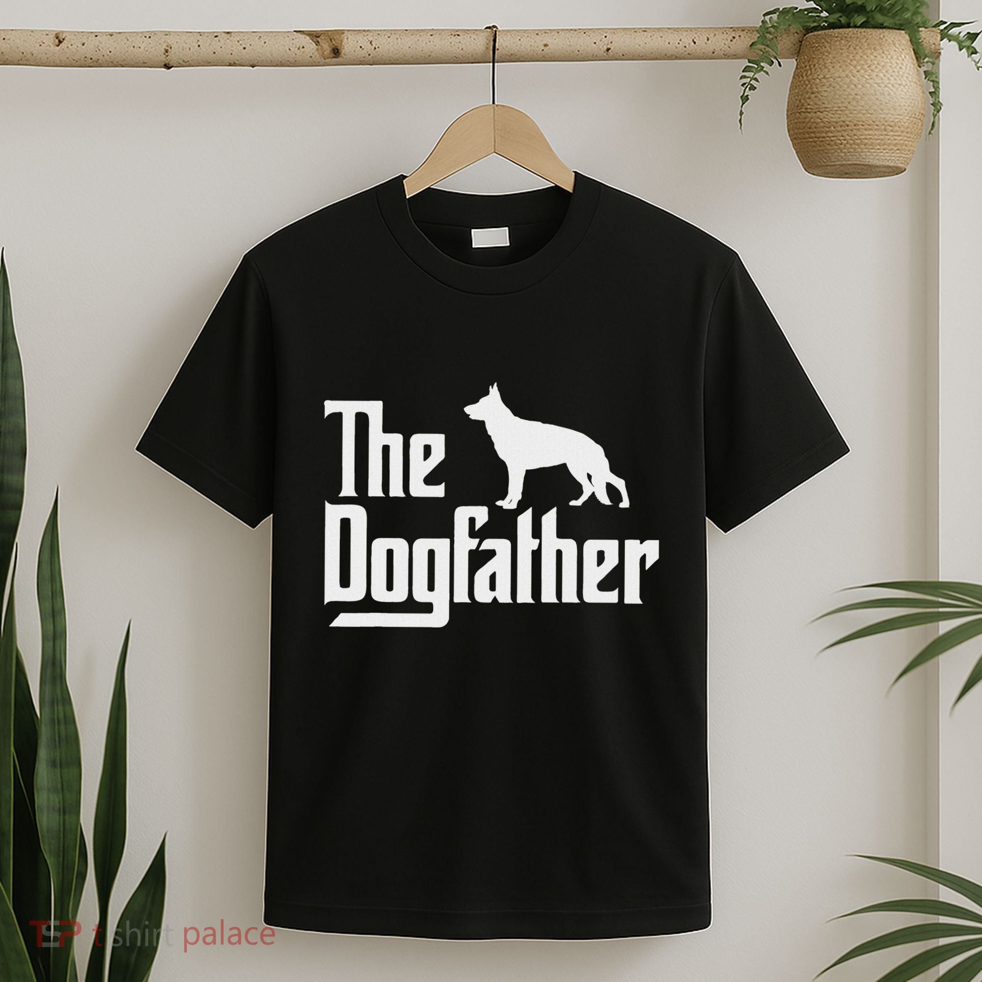 The Dogfather German Shepherd Dog Dad Best Dog Daddy Ever T-Shirt
