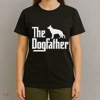 The Dogfather German Shepherd Dog Dad Best Dog Daddy Ever T-Shirt thumb 4