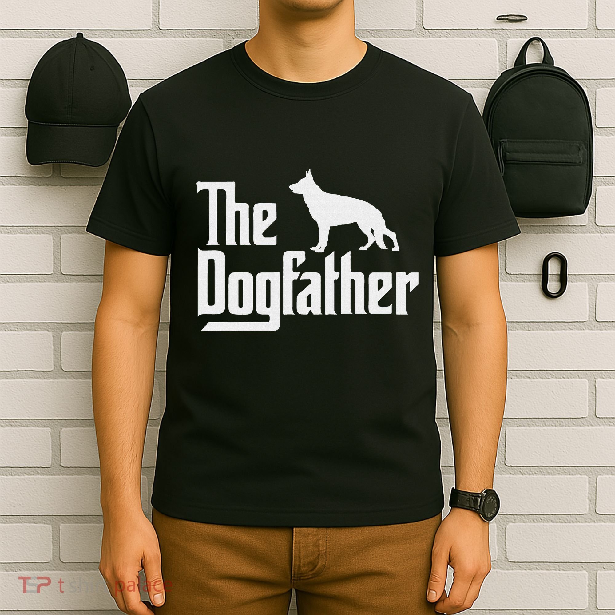 The Dogfather German Shepherd Dog Dad Best Dog Daddy Ever T-Shirt