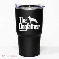 The Dogfather German Shepherd Dog Dad Best Dog Daddy Ever Tumbler thumb 0