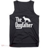 The Dogfather German Shepherd Dog Dad Best Dog Daddy Ever Tank Top thumb 0