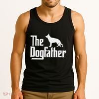 The Dogfather German Shepherd Dog Dad Best Dog Daddy Ever Tank Top thumb 3