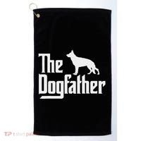 The Dogfather German Shepherd Dog Dad Best Dog Daddy Ever Golf Towel thumb 0