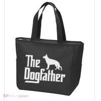 The Dogfather German Shepherd Dog Dad Best Dog Daddy Ever Tote Bag thumb 3