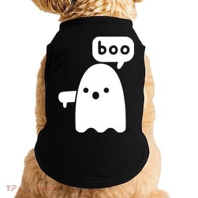 Thumbs Down Ghost Screaming Boo Disapproval Ghost Halloween Doggie Tank