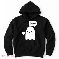 Thumbs Down Ghost Screaming Boo Disapproval Ghost Halloween Hoodie thumb 0