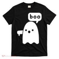Thumbs Down Ghost Screaming Boo Disapproval Ghost Halloween T-Shirt thumb 0