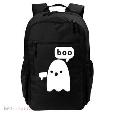 Thumbs Down Ghost Screaming Boo Disapproval Ghost Halloween Backpack