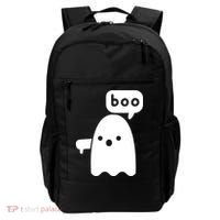 Thumbs Down Ghost Screaming Boo Disapproval Ghost Halloween Backpack thumb 0