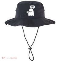 Thumbs Down Ghost Screaming Boo Disapproval Ghost Halloween Bucket Hat thumb 0