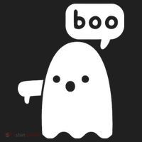 Thumbs Down Ghost Screaming Boo Disapproval Ghost Halloween Beanie thumb 2