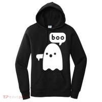 Thumbs Down Ghost Screaming Boo Disapproval Ghost Halloween Women's Hoodie thumb 0