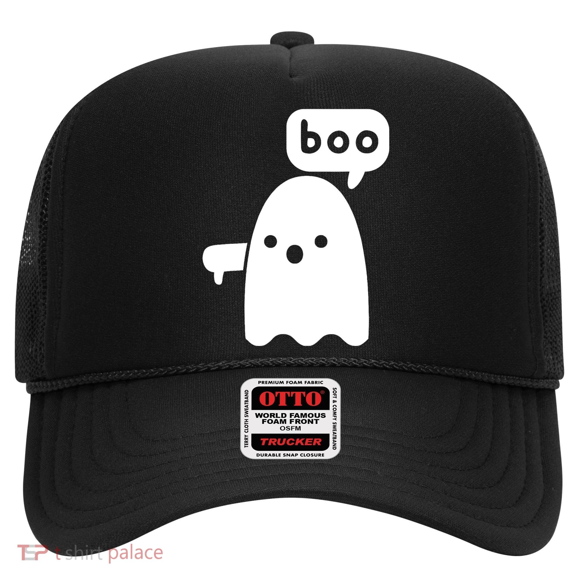 Thumbs Down Ghost Screaming Boo Disapproval Ghost Halloween Hat