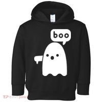 Thumbs Down Ghost Screaming Boo Disapproval Ghost Halloween Toddler Hoodie thumb 0