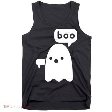 Thumbs Down Ghost Screaming Boo Disapproval Ghost Halloween Tank Top