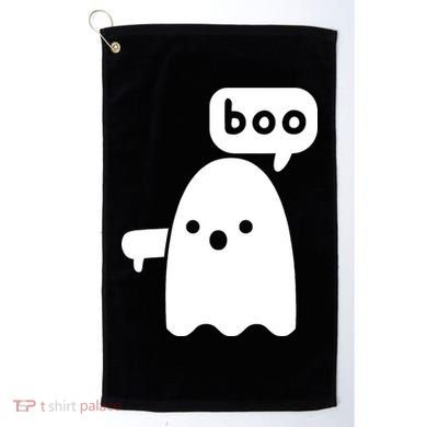 Thumbs Down Ghost Screaming Boo Disapproval Ghost Halloween Golf Towel