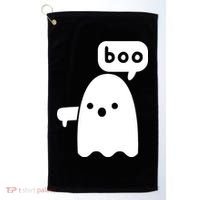 Thumbs Down Ghost Screaming Boo Disapproval Ghost Halloween Golf Towel thumb 0