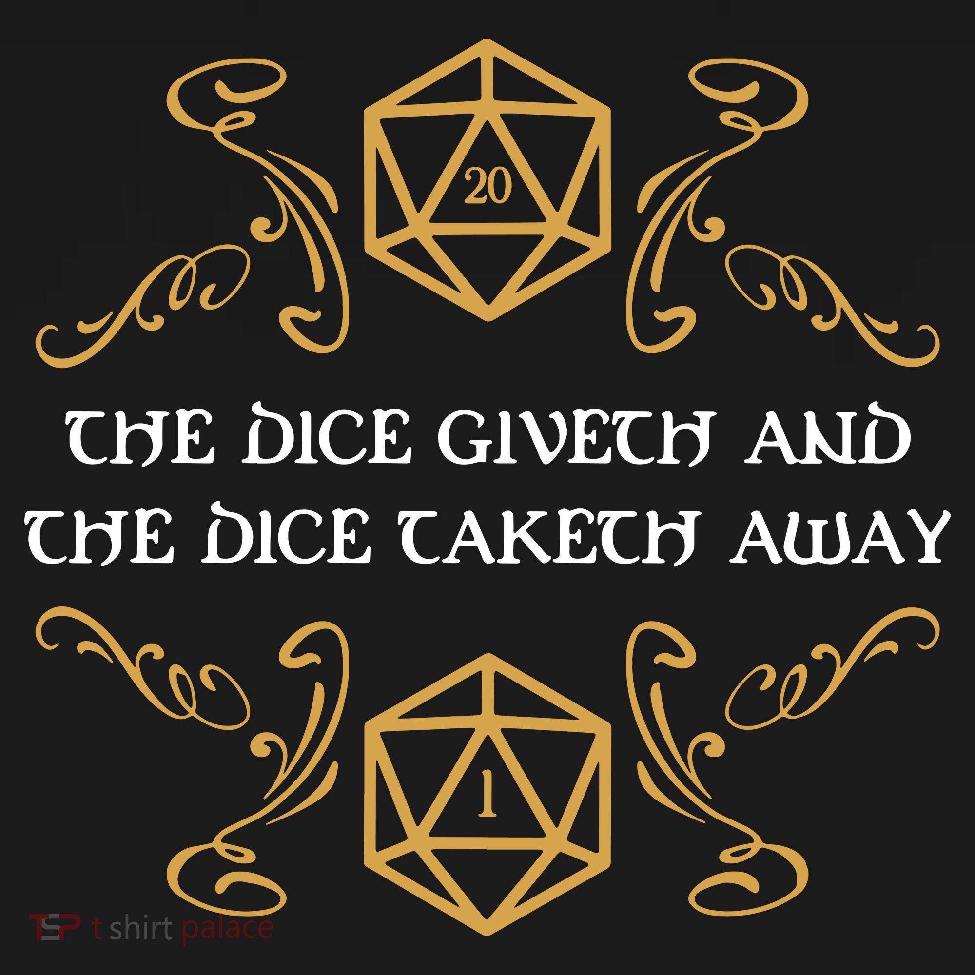The Dice Giveth And Taketh Dungeons And Dragons Inspired Backpack