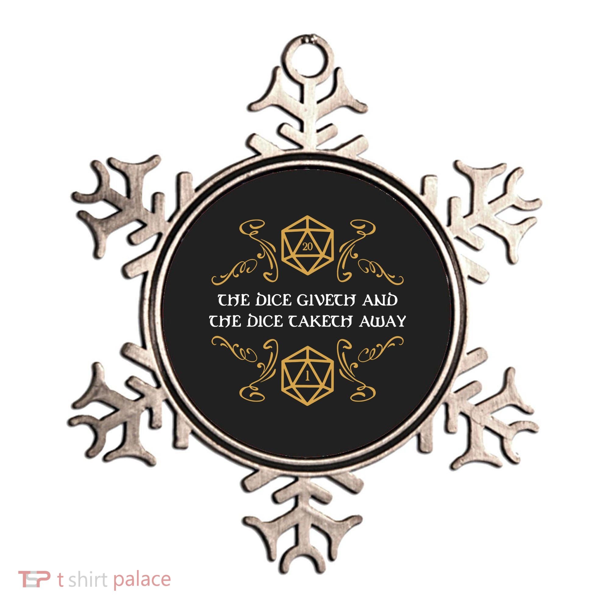 The Dice Giveth And Taketh Dungeons And Dragons Inspired Ornament