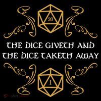 The Dice Giveth And Taketh Dungeons And Dragons Inspired Ornament thumb 1