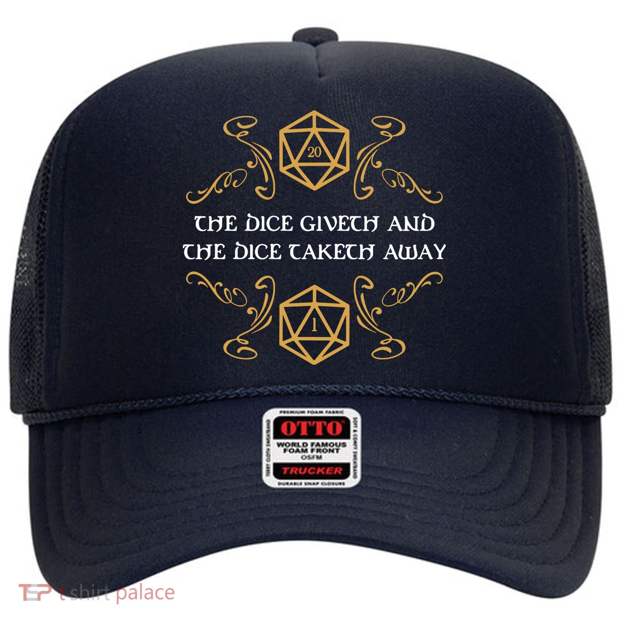 The Dice Giveth And Taketh Dungeons And Dragons Inspired Hat