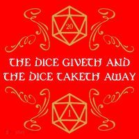 The Dice Giveth And Taketh Dungeons And Dragons Inspired Santa Hat thumb 1
