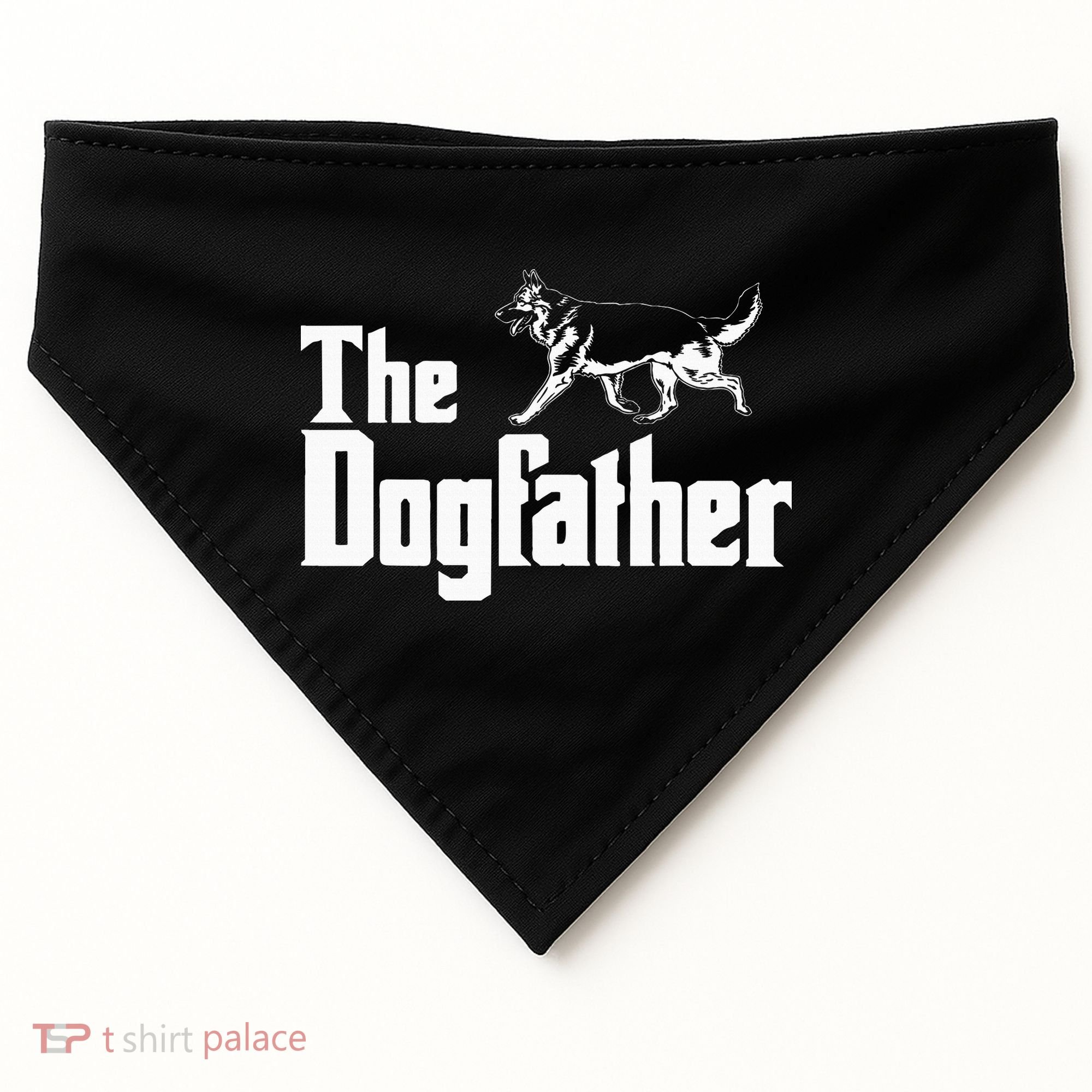 The Dogfather German Shepherd Funny Gift USA-Made Doggie Bandana
