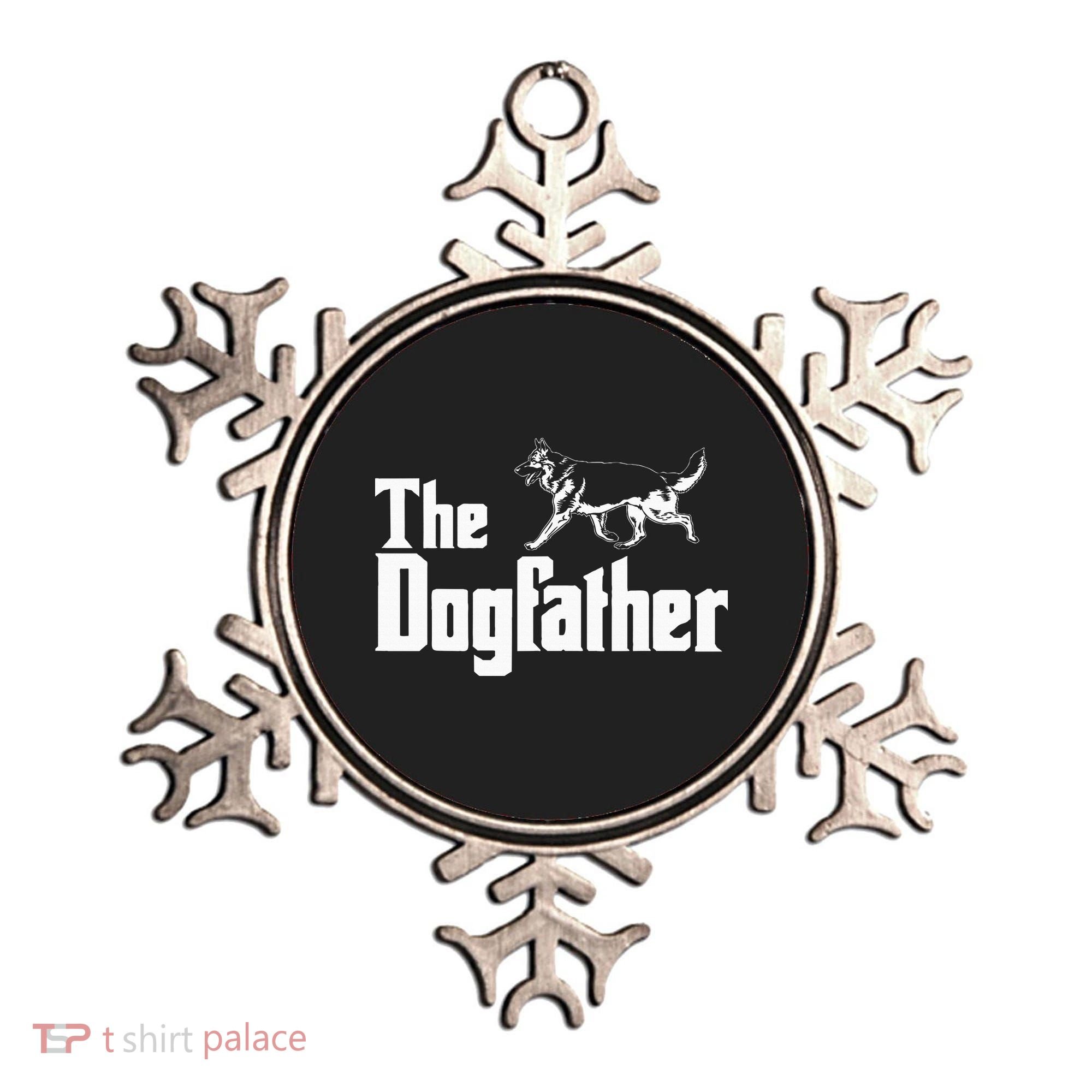 The Dogfather German Shepherd Funny Gift Ornament