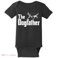 The Dogfather German Shepherd Funny Gift Baby Bodysuit thumb 0
