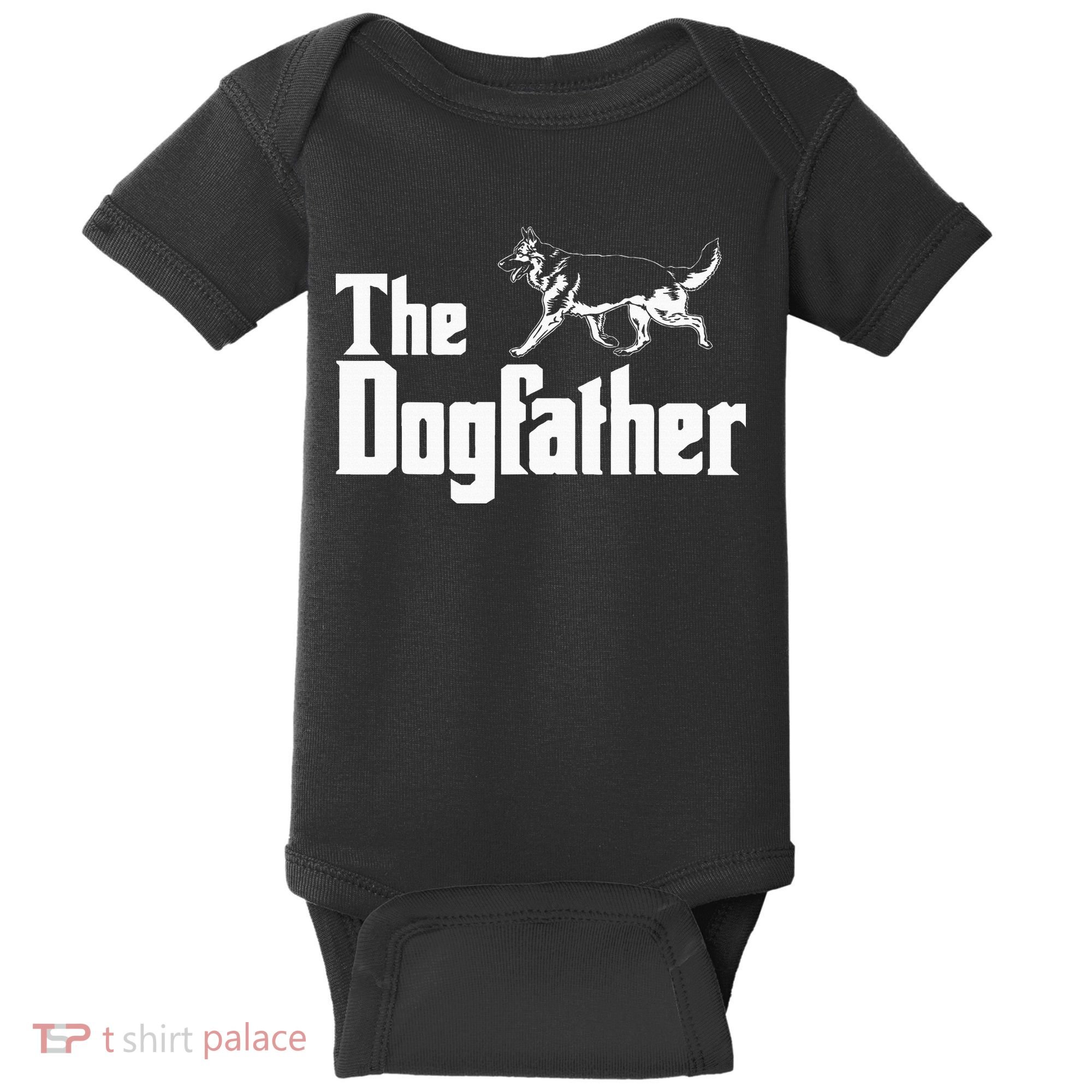 The Dogfather German Shepherd Funny Gift Baby Bodysuit