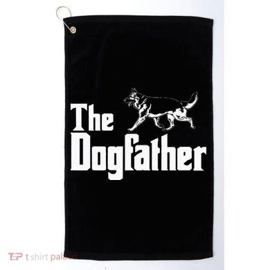The Dogfather German Shepherd Funny Gift Golf Towel