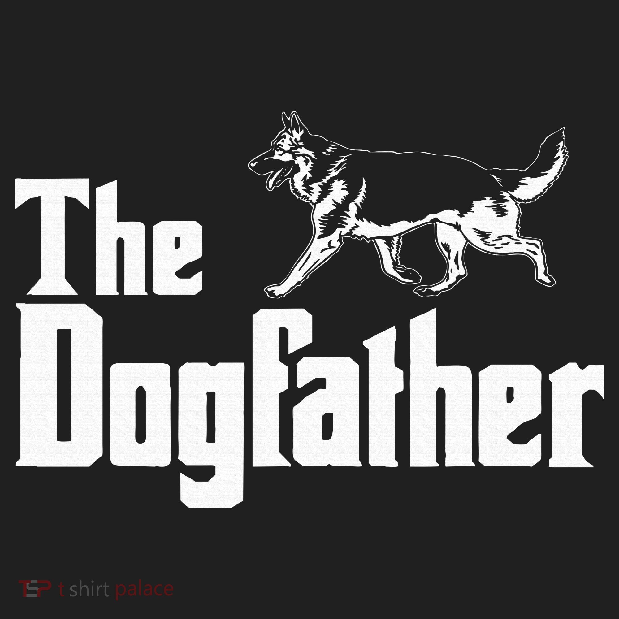The Dogfather German Shepherd Funny Gift Golf Towel