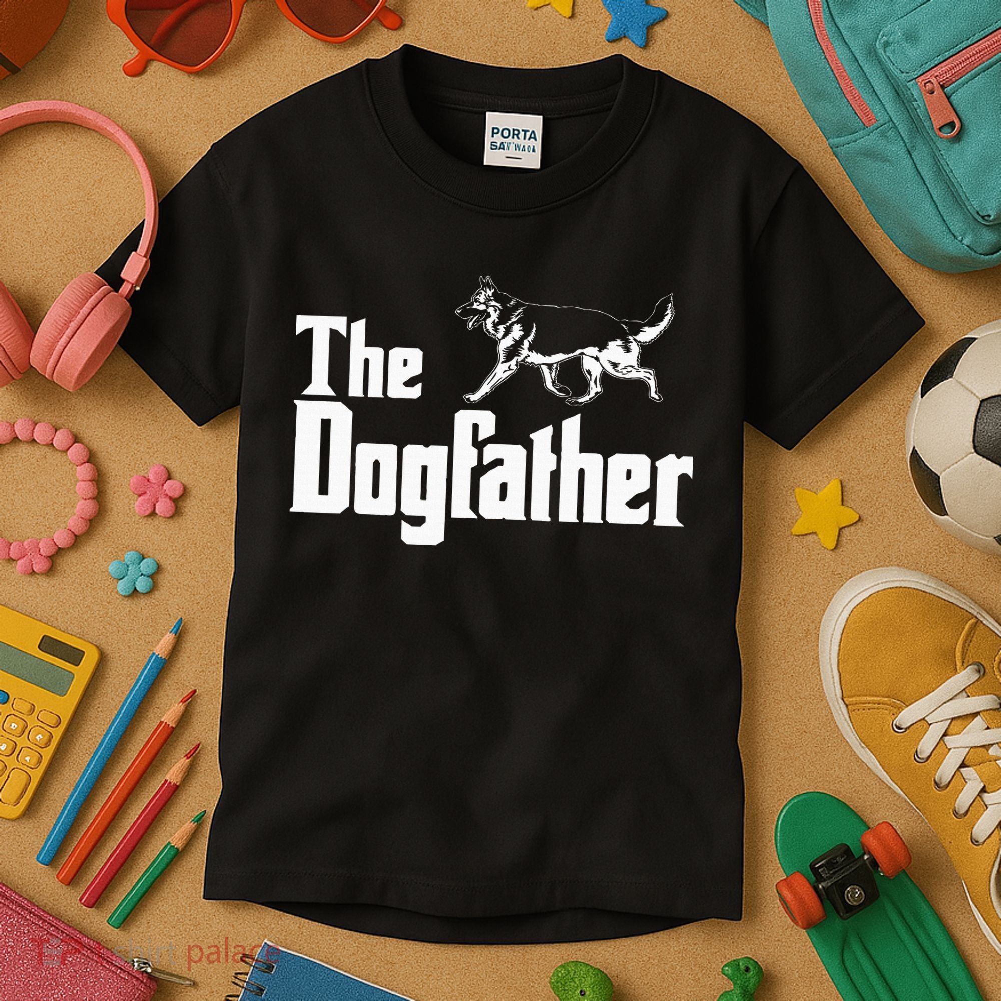 The Dogfather German Shepherd Funny Gift Kids T-Shirt