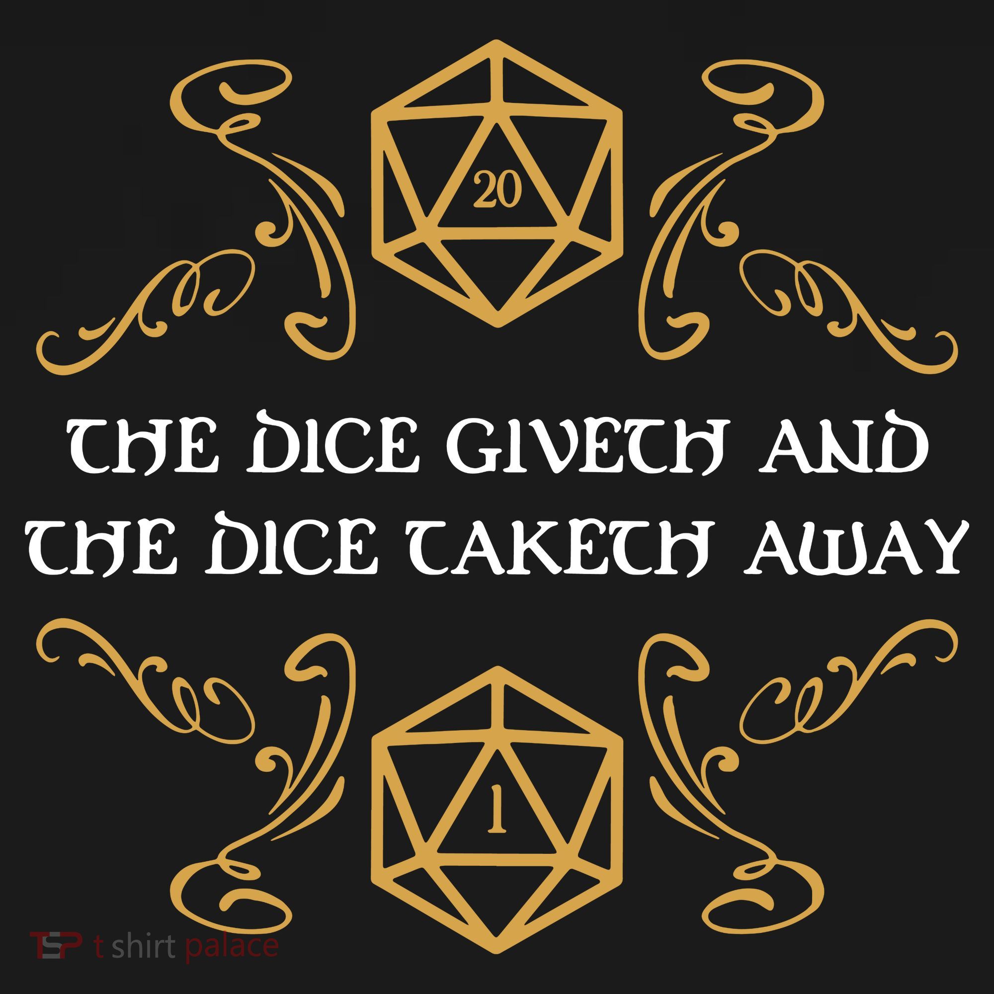 The Dice Giveth And Taketh Dungeons And Dragons Inspired Ornament