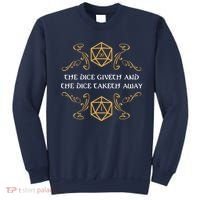 The Dice Giveth And Taketh Dungeons And Dragons Inspired Sweatshirt thumb 0