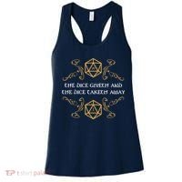 The Dice Giveth And Taketh Dungeons And Dragons Inspired Women's Tank Top thumb 0