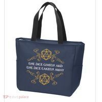 The Dice Giveth And Taketh Dungeons And Dragons Inspired Tote Bag thumb 3