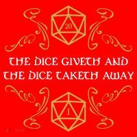 The Dice Giveth And Taketh Dungeons And Dragons Inspired Santa Hat thumb 1