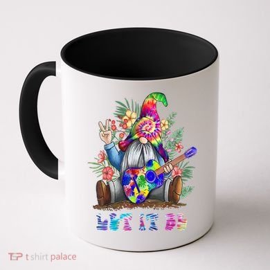 Tie Dye Gnome Peace Playing Guigifttar Hippie Gnome Colorful Gift Coffee Mug