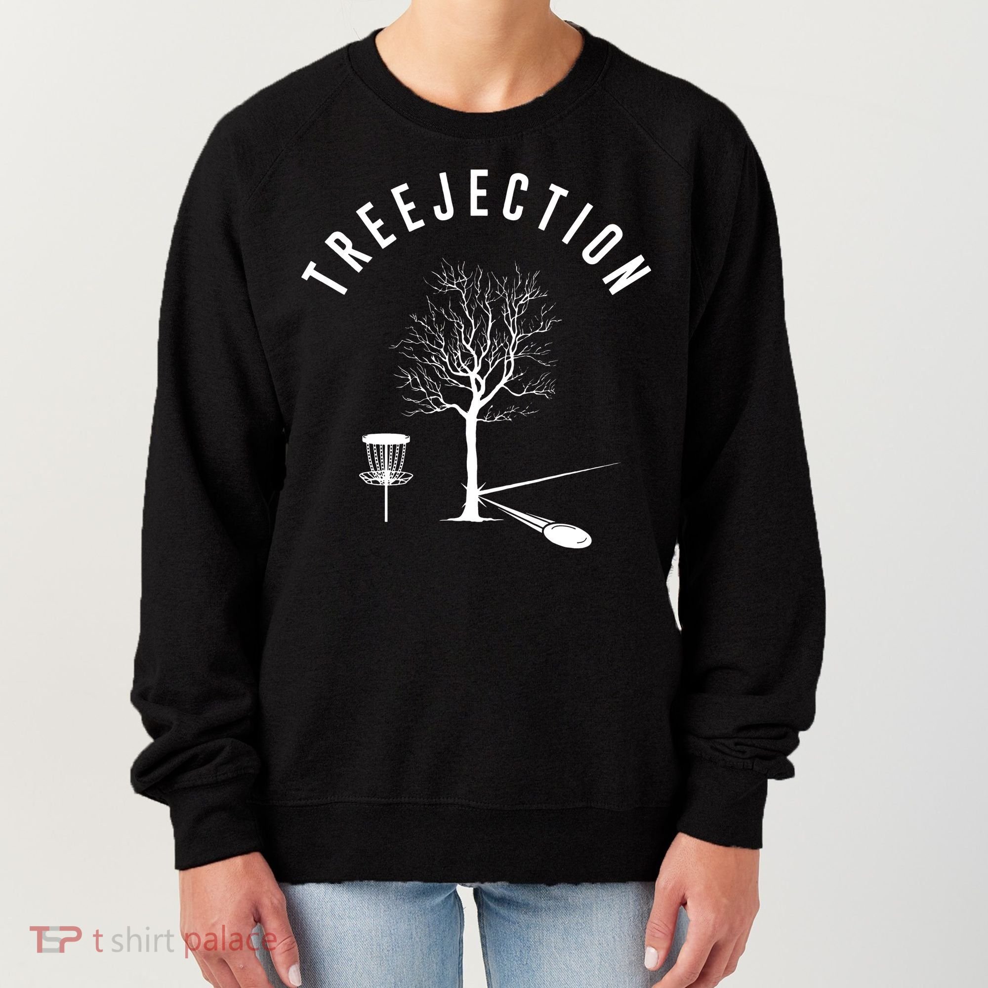 Tree Disc Golf Player Treejection Disc Golf Sports Women's Sweatshirt