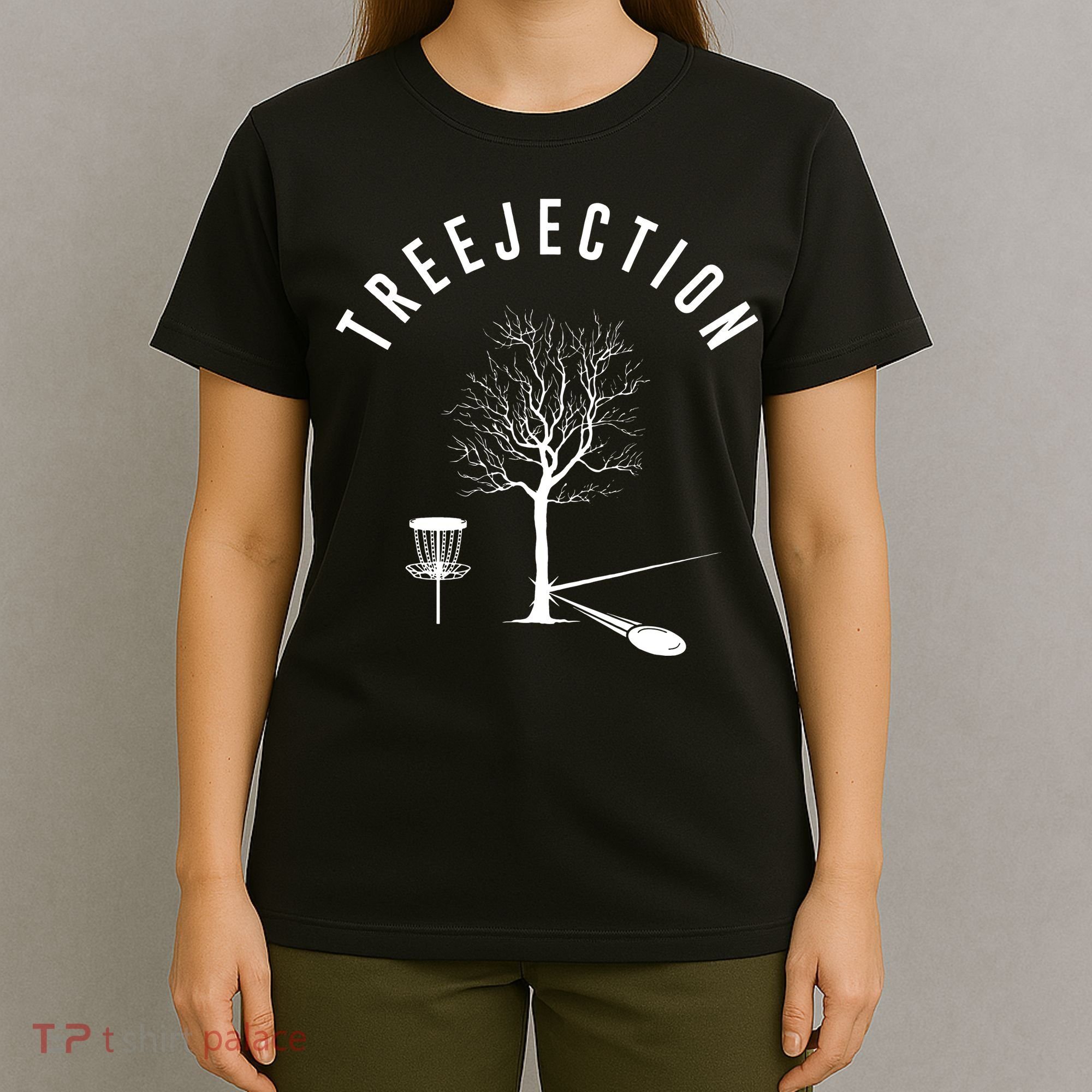 Tree Disc Golf Player Treejection Disc Golf Sports T-Shirt