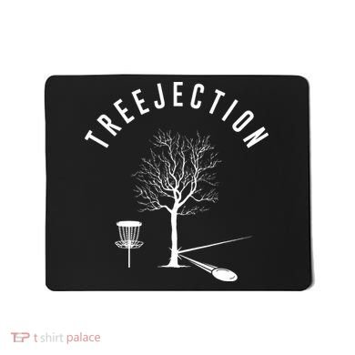 Tree Disc Golf Player Treejection Disc Golf Sports Mousepad
