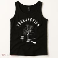 Tree Disc Golf Player Treejection Disc Golf Sports Tank Top thumb 2