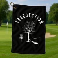 Tree Disc Golf Player Treejection Disc Golf Sports Golf Towel thumb 1